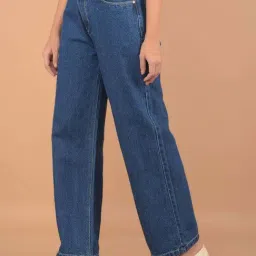 Crimsoune Club Blue Cotton Mid Rise Jeans image 3