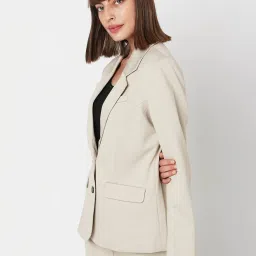 Vero Moda Beige Regular Fit Blazer image 3