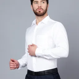 Cantabil White Regular Fit Shirt image 3