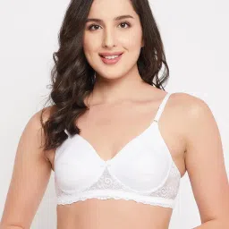 Clovia White Non Padded Bra image 1