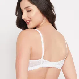 Clovia White Non Padded Bra image 2