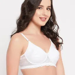 Clovia White Non Padded Bra image 4