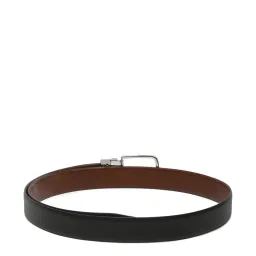 Teakwood Leathers Black Leather Reversible Belt for Men image 3
