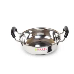 Hazel Silver Stainless Steel Kadai (1.3 L)-picture-13