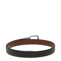 Teakwood Leathers Black Leather Reversible Belt for Men image 3