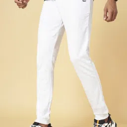 Ajile by Pantaloons Grey Melange Cotton Slim Fit Joggers image 3
