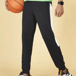 Ajile by Pantaloons Black Cotton Slim Fit Printed Joggers image 3