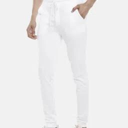 Ajile by Pantaloons White Cotton Slim Fit Printed Joggers image 3