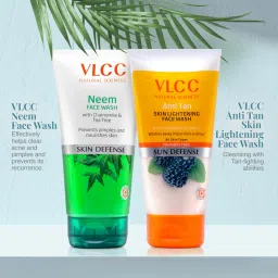 VLCC Neem Face Wash & Anti Tan Skin Lightening Face Wash Buy 1 Get 1 Free - Pack of 2 image 3
