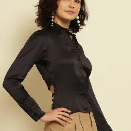 Trend Arrest Black Full Sleeves Shirt image 3