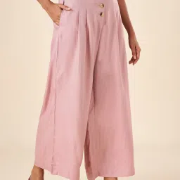 Akkriti by Pantaloons Pink High Rise Culottes image 3