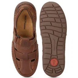 Hush Puppies by Bata Men's Brown Fisherman Sandals image 3