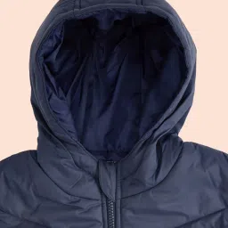 Pantaloons Junior Orange & Navy Color Block Jacket image 3