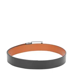 United Colors of Benetton Zayd Black & Tan Leather Reversible Belt for Men image 3
