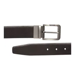 Teakwood Leathers Black & Brown Solid Leather Reversible Belt image 3