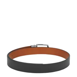 United Colors of Benetton Jenner Black & Tan Leather Reversible Belt for Men image 3