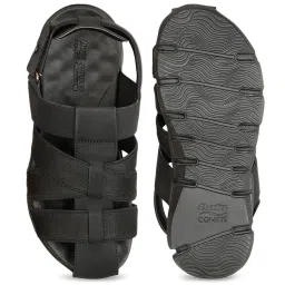Bata Men's Black Fisherman Sandals image 3