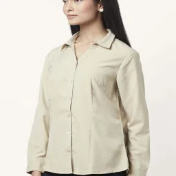 Annabelle by Pantaloons Beige Regular Fit Shirt image 3
