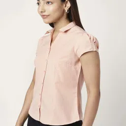 Annabelle by Pantaloons Peach Regular Fit Shirt image 3