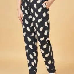 Dreamz by Pantaloons Black Cotton Printed Pyjamas image 3