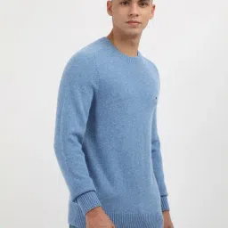 Tommy Hilfiger Blue Regular Fit Pullover image 4