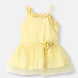 Nauti Nati Girls Yellow Regular Fit Dress-picture-45
