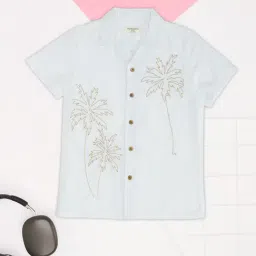 Pantaloons Junior Boys Snow White Shirts-image-2