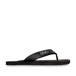 Allen Cooper Men's Black Flip Flops image 1