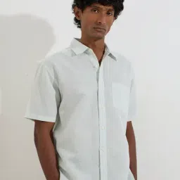 WES Casuals by Westside Mint Tropical-Inspire Relaxed-Fit Cotton Shirt-picture-36
