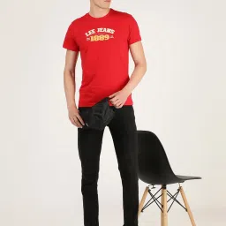 Lee Red Crew T-Shirt image 5