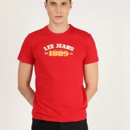 Lee Red Crew T-Shirt image 1