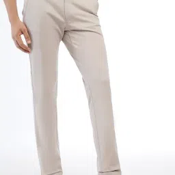 JB Studio Beige Slim Fit Trousers image 2