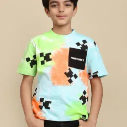 Kidsville Minecraft Printed Reversible sequin Tshirt For Boys-picture-37