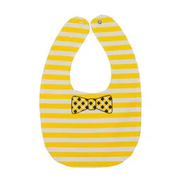 Yellow Bee Infants Boys Striped & Shirt Printed Reversible Bibs image 2