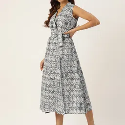 FERANOID Floral Print Midi Dress image 3