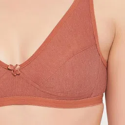 Clovia Rust Non Padded Bra image 5