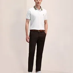 U.S. Polo Assn. Men Solid Polo Collar Cotton Slim Fit T-Shirt image 3