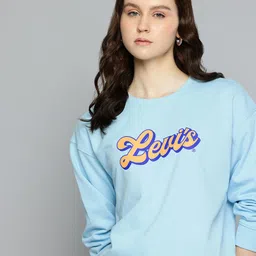 Levis Brand Logo Printed Pure Cotton Sweatshirt-picture-39
