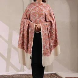 Zamour Women Floral Embroidered Shawl-image-7