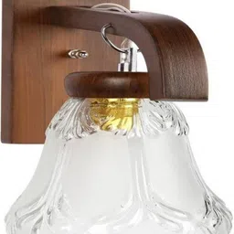 1ST TIME White & Brown Textured Wood Traditional Wall Lamp-picture-19