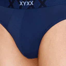 XYXX Pack Of 3 Mid-Rise Cotton Anti Microbial Basic Briefs XYBRF3PCKN830 image 5