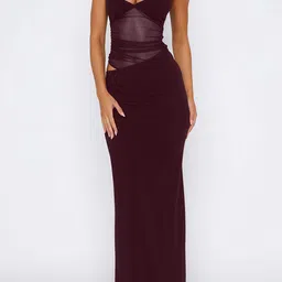 StyleCast Shoulder Straps Bodycon Maxi Dress image 3
