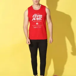 WOOSTRO Men Pack of 2 Typography Printed Round Neck T-shirts image 5