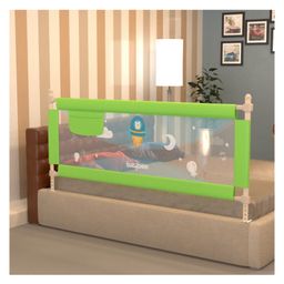 BAYBEE Baby Bed Rails Guard Barrier for Baby Kids Safety, Foldable Bed Rail Falling Protector Fence with 7 Adjustable Height (180x63 cm, (Pack of 2) Green) - (Color & Design May Vary)-picture-23