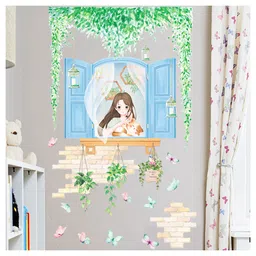 Jaamso Royals Cartoon Graphic Bear And Girls Kids Home Decor Wallsticker-picture-33