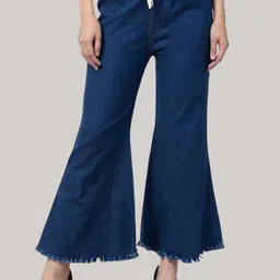 COUTUME COLLECTIONS Women Flared Mid-Rise Cotton Stretchable Jeans-image-86