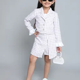 taffykids Girls Checked Top with Skirt-picture-5