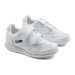 LIBERTY Velcro Closure School Shoes - White image 3