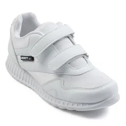 LIBERTY Velcro Closure School Shoes - White image 4