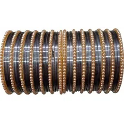 AMSHA Grey Glass Artificial Stones & Beads Bangle-picture-32